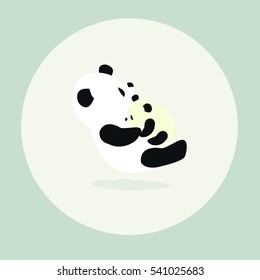 Mother's hugs. Baby and mom together illustration.


