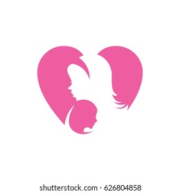 mothers love care icon logo