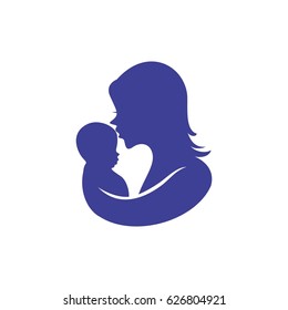 mothers love care icon logo