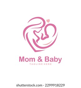 Mother's love logo illustration vector design