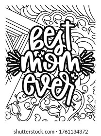 mother's motivation coloring book pages. motivational quotes coloring pages design .inspirational words coloring book pages design.
