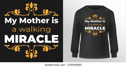 "Mothers quotes awesome" typography design vector art.
Can be used for t-shirt print, mug print, pillows, fashion print design, kids wear, baby shower, greeting and postcard, smartphone casing, etc.
