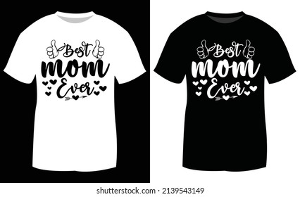 Mother's typography t shirt design in Eps-10.