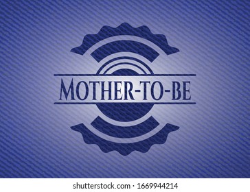 Madre con textura de jean. Ilustración vectorial. Detallado.