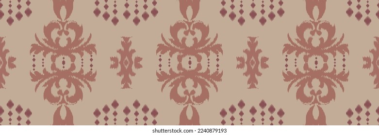 Motif African ikat batik textile seamless pattern digital vector design for Print saree Kurti Borneo Fabric border brush symbols swatches cotton