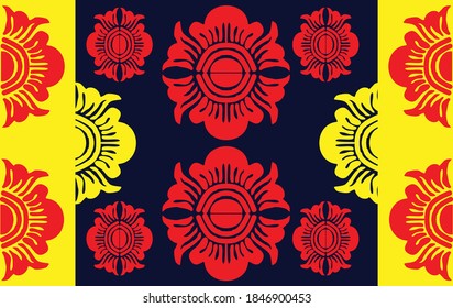 Motif Bali, Indonesia. with modern colors. exclusive background. Vector. EPS 10,