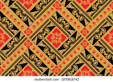 Motif Bali, Indonesia. with modern colors. exclusive background. Vector. EPS 10,