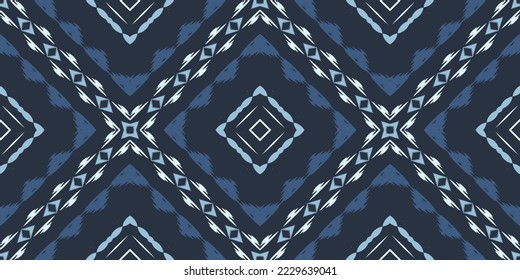 Motif Batik Ikat traza un patrón tribal de chevron Seamless. Étnica Geométrica Batik Ikkat Vector digital Diseño para imprentas Saree de tela Mughal símbolo de pincel Swath textura Kurti Kurtis Kurtas Kurtas