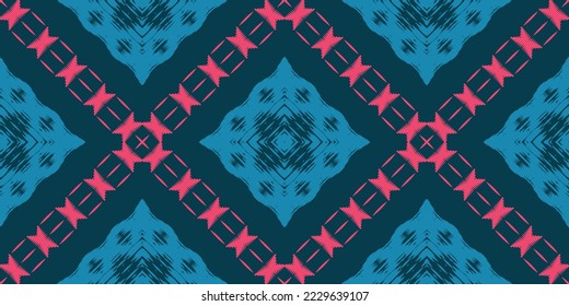 Motif Batik Ikat patterns tribal abstract Seamless Pattern. Ethnic Geometric Batik Ikkat Digital vector textile Design for Prints Fabric saree Mughal brush symbol Swaths texture Kurti Kurtis Kurtas