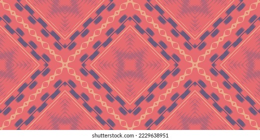 Motif Batik Ikat print tribal Aztec Seamless Pattern. Ethnic Geometric Ikkat Batik Digital vector textile Design for Prints Fabric saree Mughal brush symbol Swaths texture Kurti Kurtis Kurtas