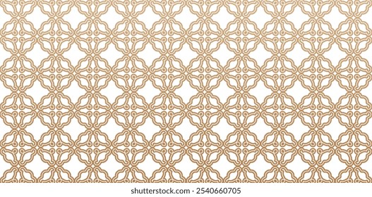 Motif batik seamlessly pattern golden colors isolated white backgrounds for knitted fabric textured, fabric printing, birthday invitations covers, wraps paper, covering books, patterned fills elements