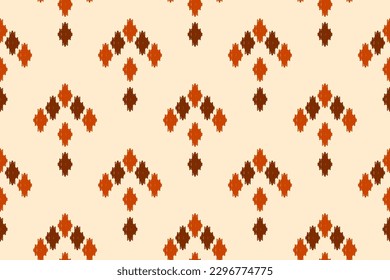 Motif hermoso arte de estilo ikat. Patrón étnico oriental sin costura tradicional. Al estilo indio. Diseño para fondo, papel pintado, ilustración, tela, ropa, alfombra, textil, batik, bordado.