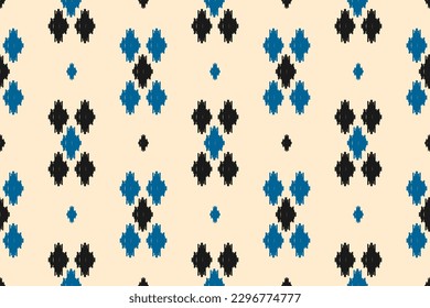 Motif beautiful ikat pattern art. Ethnic oriental seamless pattern traditional. Indian style. Design for background, wallpaper, illustration, fabric, clothing, carpet, textile, batik, embroidery.