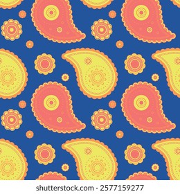 Motif clothes of awesome retro. Flat design vector, decorative cool. Contrast old-fashioned with ink decoration. Nature flowing, scrapbook colours.