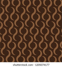 Motif design consisting of curved shapes. Vector