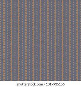 Motif with different parallel vertical stripes repeated alternately and colored in blue and ocher. Abstract vector.