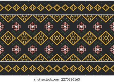 Motif Ethnic floral seamless pattern background. geometric ethnic oriental pattern traditional. Ethnic Aztec style abstract vector illustration. design for print texture,fabric,saree,sari,carpet.