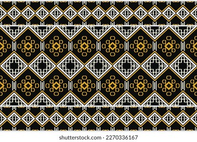 Motif Ethnic floral seamless pattern background. geometric ethnic oriental pattern traditional. Ethnic Aztec style abstract vector illustration. design for print texture,fabric,saree,sari,carpet.