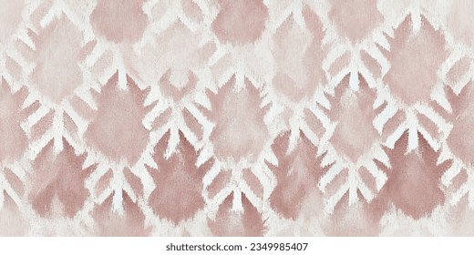 Motif ethnic handmade beautiful Ikat art., Ikat tribal, boho tie die colors flower seamless wallpaper. 