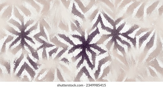 Motif ethnic handmade beautiful Ikat art., Ikat tribal, boho tie die colors flower seamless wallpaper. 