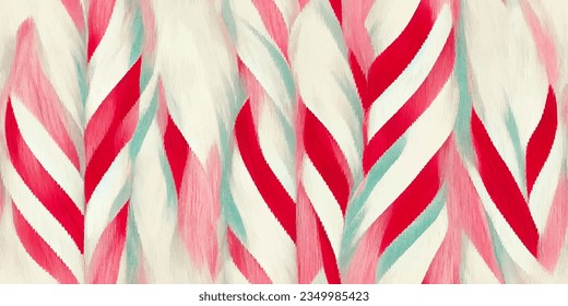 Motif ethnic handmade beautiful Ikat art., Ikat tribal, boho tie die colors flower seamless wallpaper. 