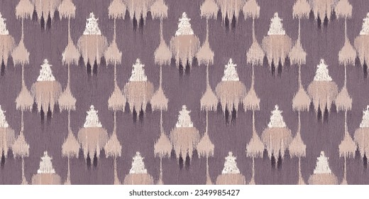 Motif ethnic handmade beautiful Ikat art., Ikat tribal, boho tie die colors flower seamless wallpaper. 