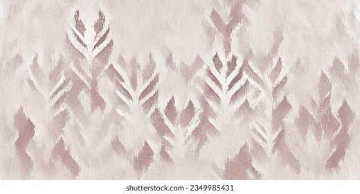 Motif ethnic handmade beautiful Ikat art., Ikat tribal, boho tie die colors flower seamless wallpaper. 