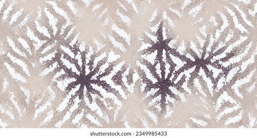 Motif ethnic handmade beautiful Ikat art., Ikat tribal, boho tie die colors flower seamless wallpaper. 