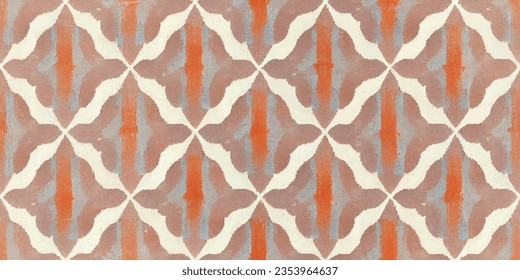 Motif ethnic handmade beautiful Ikat art.Ikat ethnic tribal, boho colors  seamless wallpaper. Ethnic Ikat abstract background art.Illustration for greeting cards, printing and other design project.
