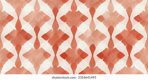 Motif ethnic handmade beautiful Ikat art.Ikat ethnic tribal, boho colors  seamless wallpaper. Ethnic Ikat abstract background art.Illustration for greeting cards, printing and other design project.