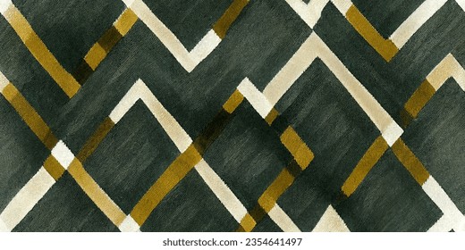 Motif ethnic handmade beautiful Ikat art.Ikat ethnic tribal, boho colors  seamless wallpaper. Ethnic Ikat abstract background art.Illustration for greeting cards, printing and other design project.
