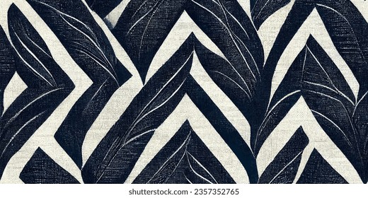 Motif ethnic handmade beautiful Ikat art.Ikat ethnic tribal, boho colors  seamless wallpaper. Ethnic Ikat abstract background art.Illustration for greeting cards, printing and other design project.