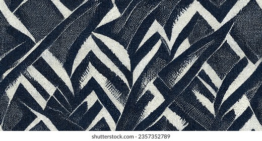 Motif ethnic handmade beautiful Ikat art.Ikat ethnic tribal, boho colors  seamless wallpaper. Ethnic Ikat abstract background art.Illustration for greeting cards, printing and other design project.