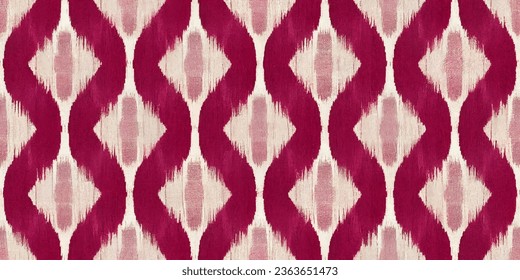 Motif ethnic handmade beautiful Ikat art.Ikat ethnic tribal, boho colors  seamless wallpaper. Ethnic Ikat abstract background art.Illustration for greeting cards, printing and other design project.