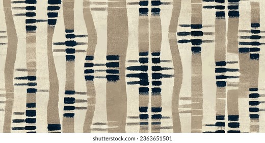 Motif ethnic handmade beautiful Ikat art.Ikat ethnic tribal, boho colors  seamless wallpaper. Ethnic Ikat abstract background art.Illustration for greeting cards, printing and other design project.