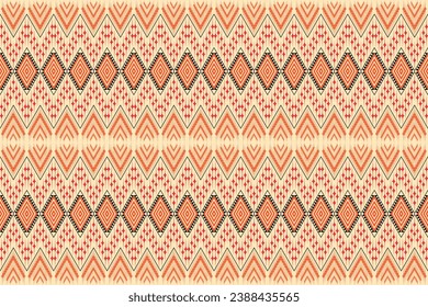 Motif ethnic handmade beautiful Ikat art. Ethnic abstract floral pink background art. folk embroidery, Peruvian, Indian, Asia, Moroccan, Turkey, and Uzbek style. Aztec geometric art ornament print.