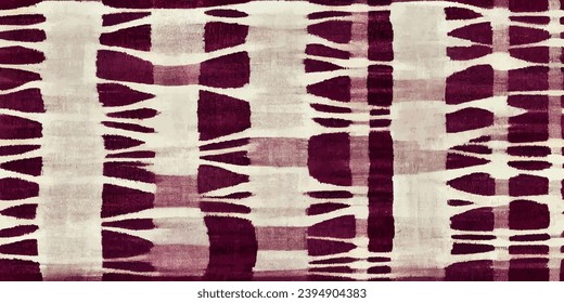 Motif ethnic handmade beautiful Ikat art.Ikat ethnic tribal, boho colors seamless wallpaper. Ethnic Ikat abstract background art.Illustration for greeting cards, printing and other design project.