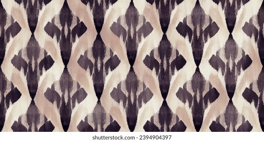 Motif ethnic handmade beautiful Ikat art.Ikat ethnic tribal, boho colors seamless wallpaper. Ethnic Ikat abstract background art.Illustration for greeting cards, printing and other design project.