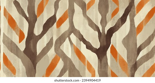 Motif ethnic handmade beautiful Ikat art.Ikat ethnic tribal, boho colors seamless wallpaper. Ethnic Ikat abstract background art.Illustration for greeting cards, printing and other design project.