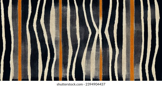 Motif ethnic handmade beautiful Ikat art.Ikat ethnic tribal, boho colors seamless wallpaper. Ethnic Ikat abstract background art.Illustration for greeting cards, printing and other design project.