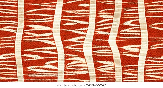 Motif ethnic handmade beautiful Ikat art.Ikat ethnic tribal, boho colors seamless wallpaper. Ethnic Ikat abstract background art.Illustration for greeting cards, printing and other design project.