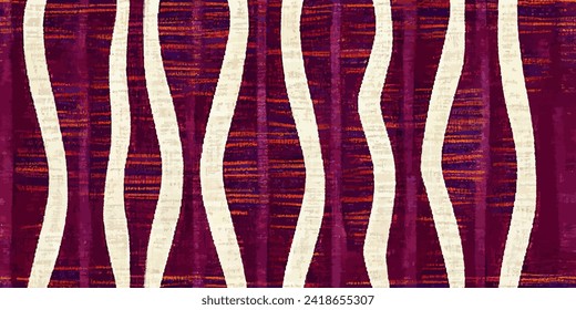 Motif ethnic handmade beautiful Ikat art.Ikat ethnic tribal, boho colors seamless wallpaper. Ethnic Ikat abstract background art.Illustration for greeting cards, printing and other design project.