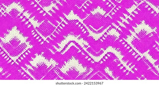 Motif ethnic handmade beautiful Ikat art. Ethnic Ikat abstract background art. Ikat ethnic tribal, boho colors seamless wallpaper. Illustration for greeting cards, printing and other design project.