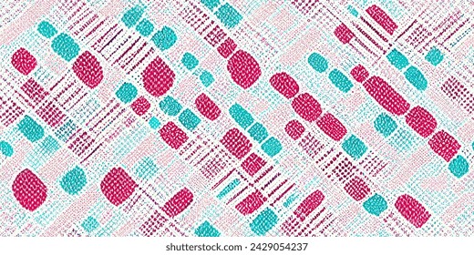 Motif ethnic handmade beautiful Ikat art. Ikat ethnic tribal, boho colors  seamless wallpaper. Ethnic Ikat abstract background art.Illustration for greeting cards, printing and other design project.