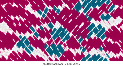 Motif ethnic handmade beautiful Ikat art. Ikat ethnic tribal, boho colors  seamless wallpaper. Ethnic Ikat abstract background art.Illustration for greeting cards, printing and other design project.