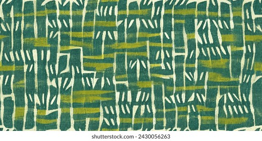 Motif ethnic handmade beautiful Ikat art. Ikat ethnic tribal, boho colors  seamless wallpaper. Ethnic Ikat abstract background art.Illustration for greeting cards, printing and other design project.