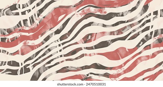 Motif ethnic handmade beautiful Ikat art.Ikat ethnic tribal, boho colors seamless wallpaper. Ethnic Ikat abstract background art.Illustration for greeting cards, printing and other design project.
