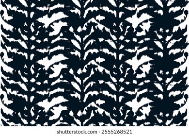 Motif ethnic handmade beautiful Ikat art. Ikat ethnic tribal, boho seamless wallpaper. Ethnic Ikat abstract background art. Illustration for greeting cards, printing, and other design project.