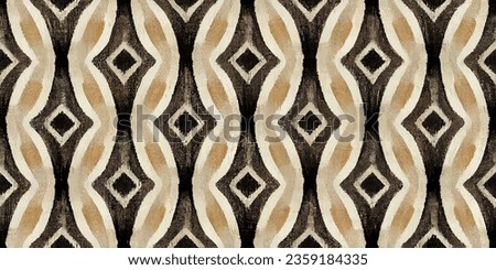 Motif ethnic handmade beautiful Ikat art.Ikat ethnic tribal, boho colors  seamless wallpaper. Ethnic Ikat abstract background art.Illustration for greeting cards, printing and other design project.