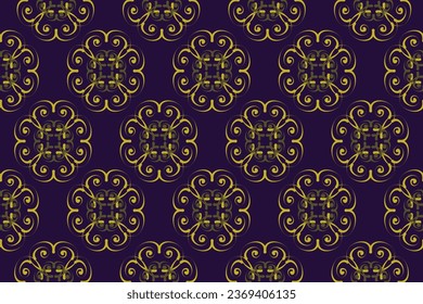 Motif ethnic handmade border beautiful art. Ethnic floral background art. folk embroidery, Mexican, Peruvian, Indian, Asia, Moroccan, Turkey, and Uzbek style. Aztec geometric art ornament print.
